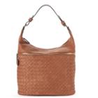 Yoki Basket Weave Shoulder Bag, Women's, Brown