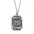 Insignia Collection Nascar Matt Kenseth Stainless Steel 20 Pendant, Women's, Size: 18, Grey