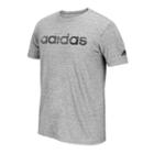 Men's Adidas Linear Logo Tee, Size: Large, Grey