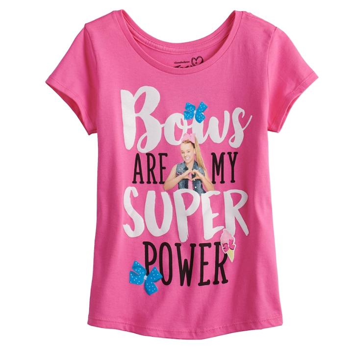 Girls 7-16 Jojo Siwa Bows Graphic Tee, Size: Large, Brt Pink