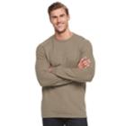 Big & Tall Croft & Barrow&reg; Classic-fit Crewneck Tee, Men's, Size: L Tall, Med Brown