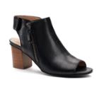 Andrew Geller Selleck Women's Peep Toe Ankle Boots, Size: Medium (9), Black