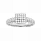 Love 360 10k Gold 1/4 Carat T.w. Diamond Wedding Ring, Adult Unisex, Size: 7, White