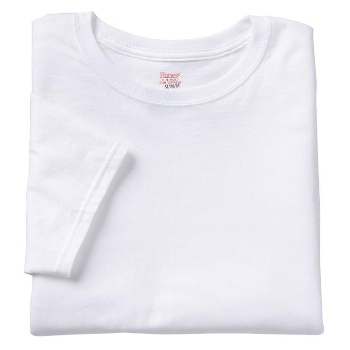 Men's Hanes 5-pack Comfort Cool Crewneck Tees, Size: Large, White