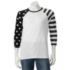 Men's American Flag Tee, Size: Small, Grey (charcoal)