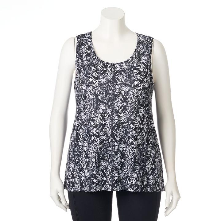 Plus Size Wild Majesty Layered Racerback Tank, Women's, Size: 1xl, Oxford