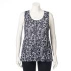 Plus Size Wild Majesty Layered Racerback Tank, Women's, Size: 1xl, Oxford