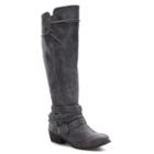 So&reg; Message Women's Knee High Riding Boots, Size: Medium (9.5), Grey