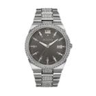 Bulova Men's Crystal Stainless Steel Watch - 96b221, Grey
