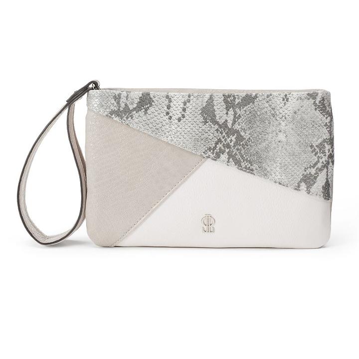 Jennifer Lopez Emma Patchwork Wristlet, Women's, Dark Grey