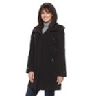 Women's Gallery Hooded Rain Jacket, Size: Medium, Black