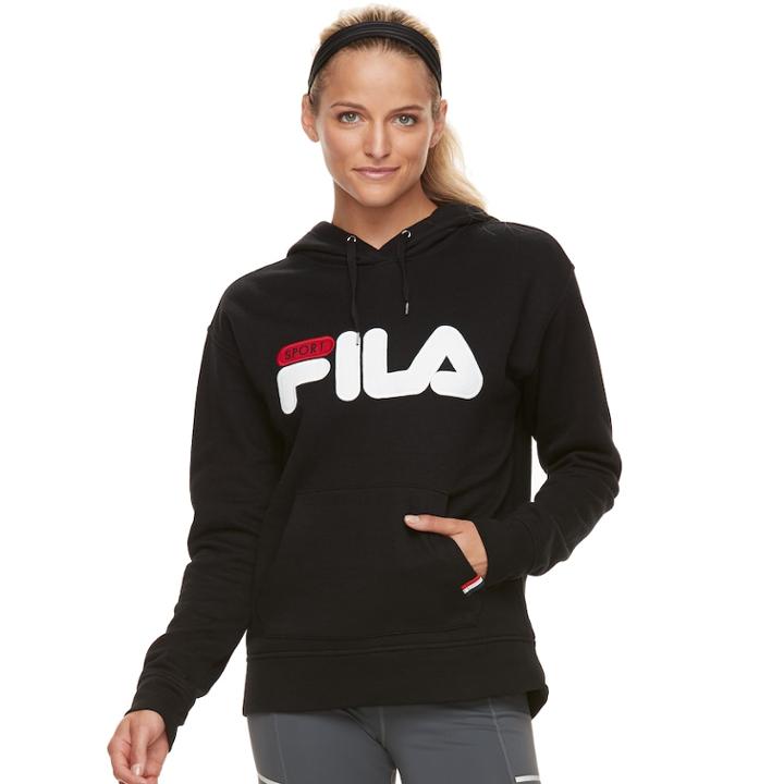 Women's Fila Sport&reg; Logo Graphic Hoodie, Size: Xl, Black