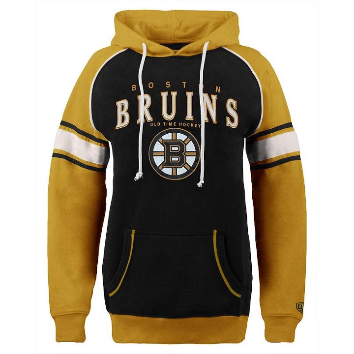 Women's Old Time Hockey Boston Bruins Breen Pullover Hoodie, Size: Large, Black