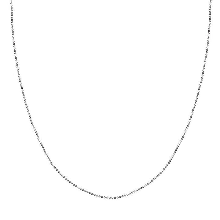 Sterling Silver Ball Chain Necklace - 18 In, Women's, Size: 18, Grey