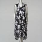 Women's Simply Vera Vera Wang Print Midi Dress, Size: Small, Oxford
