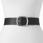 Women's Sonoma Goods For Life&trade; Scalloped & Perforated Stretch Belt, Size: M-l, Black