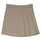Girls 4-16 Chaps School Uniform Pleated Skort, Size: 6, Med Beige