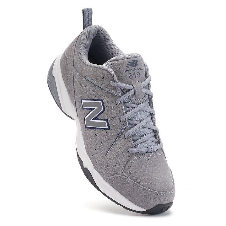 New Balance 619 Men's Suede Cross-training Shoes, Size: 11 Wide, Med Grey