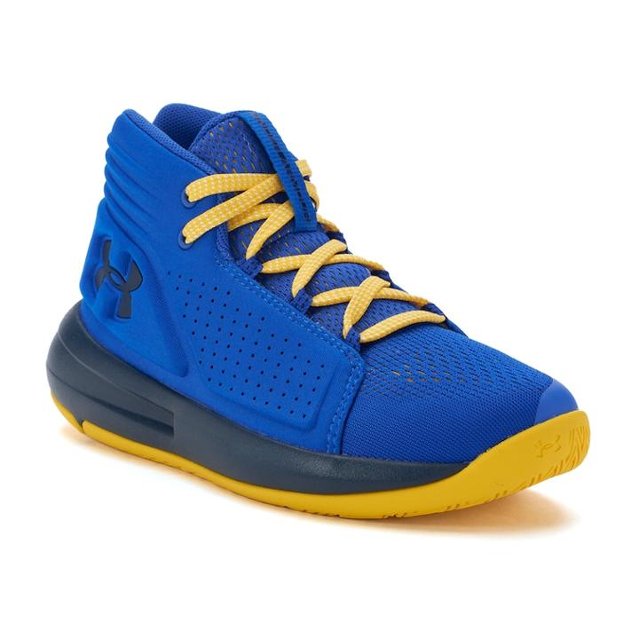 Under Armour Torch Mid Preschool Boys' Basketball Shoes, Size: 3, Blue