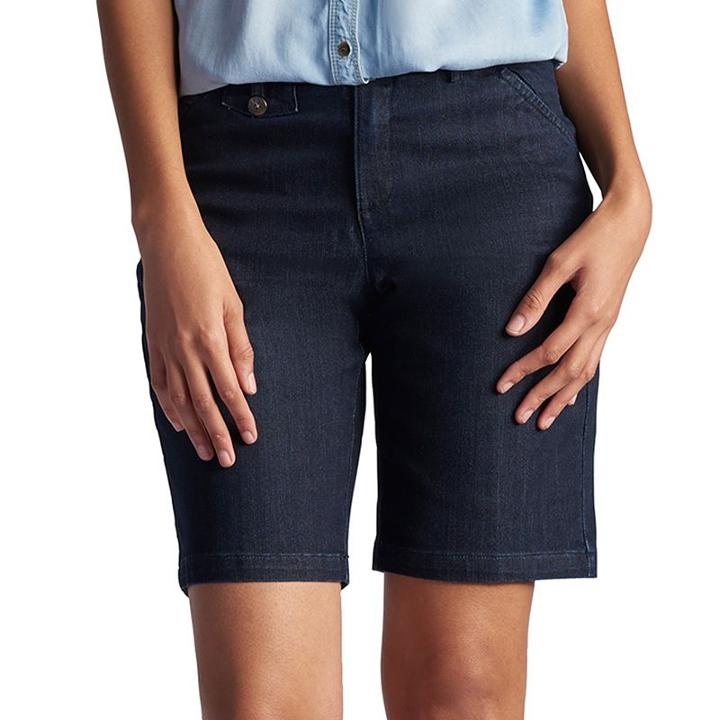 Women's Lee Total Freedom Bermuda Shorts, Size: 14 Avg/reg, Dark Blue