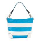Deluxity Adalyn Striped Hobo, Women's, Turquoise/blue (turq/aqua)