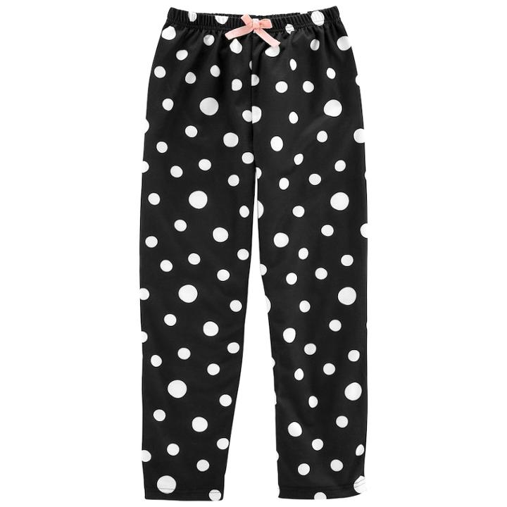 Girls 4-14 Carter's Louge Pants, Size: 6, Black White