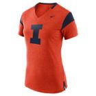 Women's Nike Illinois Fighting Illini Fan Top, Size: Large, Orange