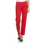 Women's Apt. 9&reg; Torie Midrise Modern Fit Straight-leg Dress Pants, Size: 18, Med Red