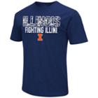 Men's Campus Heritage Illinois Fighting Illini Camo Wordmark Tee, Size: Large, Dark Blue