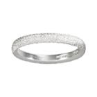 Sterling Silver Diamond Dust Ring, Women's, Size: 8, Grey
