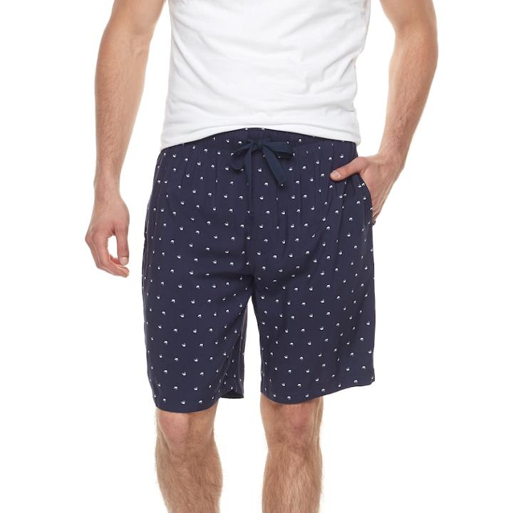 Big & Tall Chaps Woven Sleep Shorts, Men's, Size: Xl Tall, Blue (navy)
