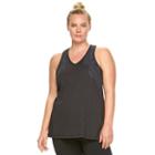 Plus Size Gaiam Lively Graphic Yoga Tank, Women's, Size: 1xl, Black