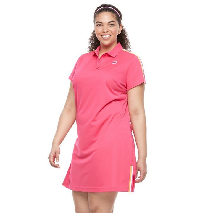 Plus Size Fila Sport® Polo Dress, Women's, Size: 2xl, Med Pink