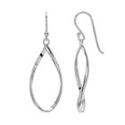 Primrose Sterling Silver Twist Teardrop Earrings, Women's, Grey