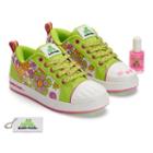 Bobbi-toads Holly Rae Girls' Paintable Sneakers With Nail Polish, Girl's, Size: Medium (13), Brt Green