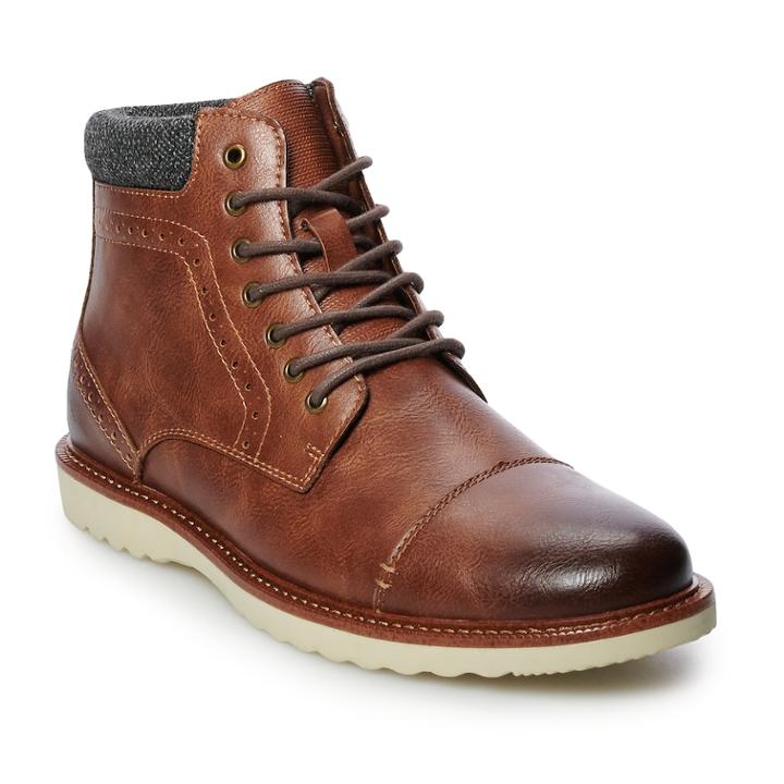 Sonoma Goods For Life&trade; Joshua Men's Boots, Size: Medium (10.5), Red