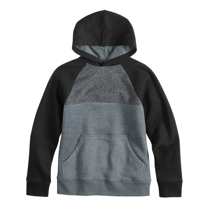 Boys 8-20 Urban Pipeline&reg; Fleece Colorblock Hoodie, Size: Large, Med Grey