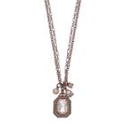 Simply Vera Vera Wang Brown Geometric Stone Charm Necklace, Women's