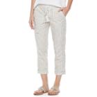 Women's Sonoma Goods For Life&trade; Beachy Tassel Capris, Size: 8, White
