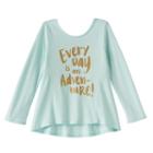 Girls 4-10 Jumping Beans&reg; Pieced Graphic High-low Tunic, Size: 10, Turquoise/blue (turq/aqua)