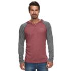 Men's Columbia Wildberry Omni-wick Colorblock Raglan Hoodie, Size: Large, Med Red