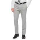 Men's Apt. 9&reg; Premier Flex Slim-fit Flat-front Suit Pants, Size: 30x30, Light Grey