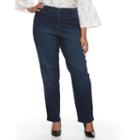Plus Size Gloria Vanderbilt Amanda High-rise Jeans, Women's, Size: 22w Short, Brt Blue