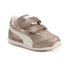 Puma Steeple Glitz Glam V Toddler Girls' Shoes, Size: 10 T, Gold