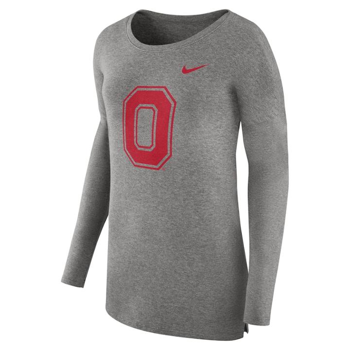 Women's Nike Ohio State Buckeyes Cozy Knit Top, Size: Large, Dark Blue