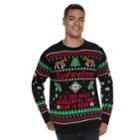 Men's Budweiser Ugly Christmas Sweater, Size: Large, Black