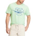 Big & Tall Chaps Fishing Graphic Tee, Men's, Size: L Tall, Green