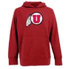 Men's Utah Utes Signature Pullover Fleece Hoodie, Size: Medium, Red