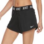 Women's Nike Dry Training Fold Over Shorts, Size: Xl, Grey (charcoal)