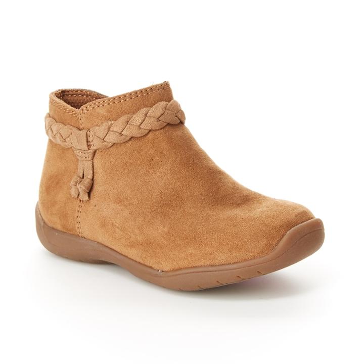 Stride Rite Finley Preschool Girls' Boots, Size: 5 T Wide, Brown